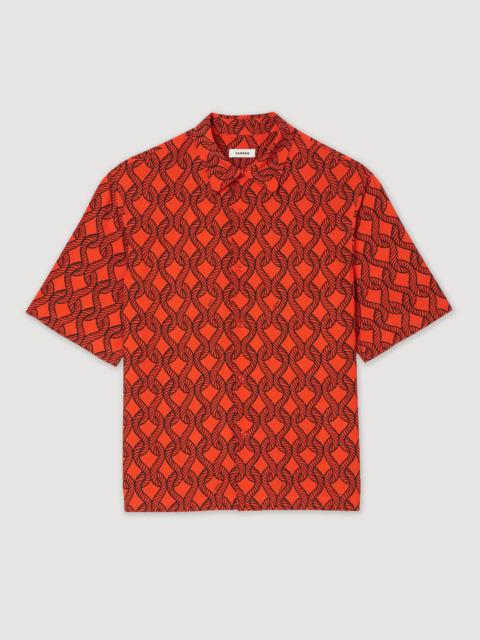 Sandro LOOSE-FIT ROPE PRINT SHIRT