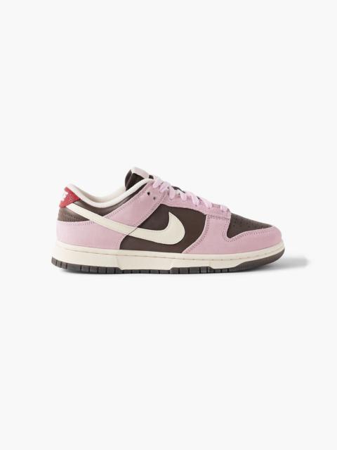Nike Dunk Low leather and suede sneakers