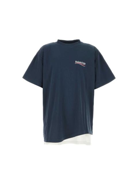 BALENCIAGA layered logo T-shirt