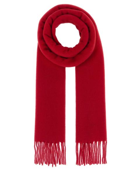 AMI Paris Ami Women Quota-Woolscarfwithamidecoeurembroidery