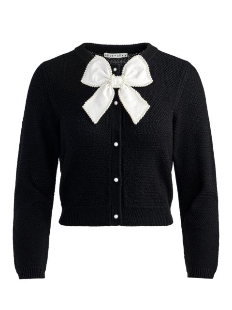 Alice + Olivia DOLLIE EMBELLISHED CARDIGAN