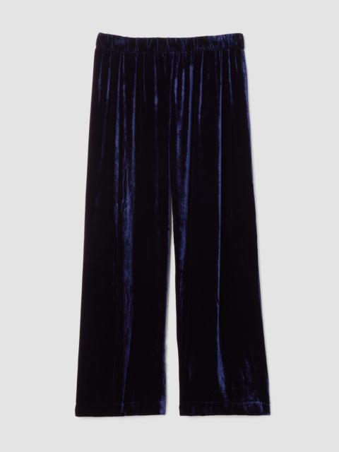 EILEEN FISHER Velvet Pleated Straight Pant