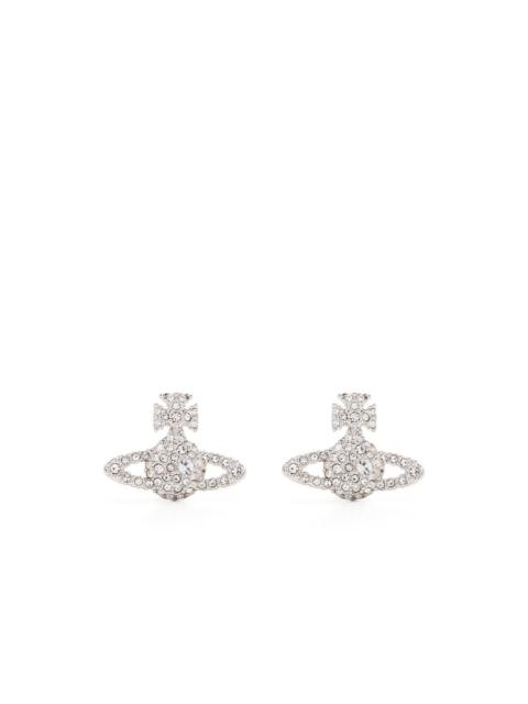 Vivienne Westwood crystal-embellished logo stud earring