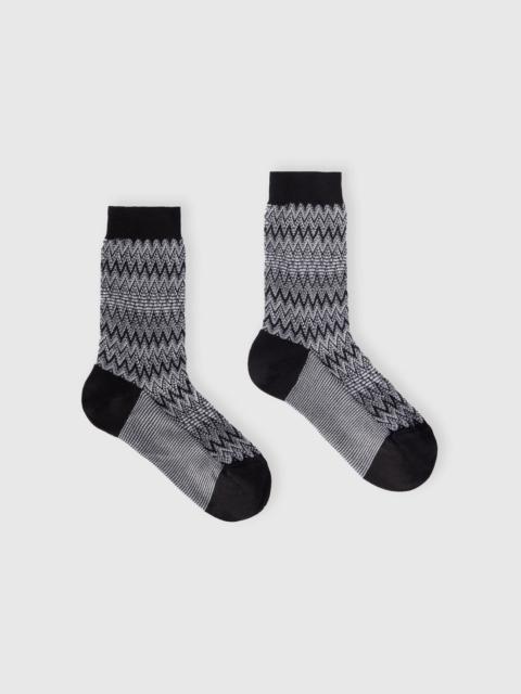 Missoni Mid-length cotton-blend chevron socks