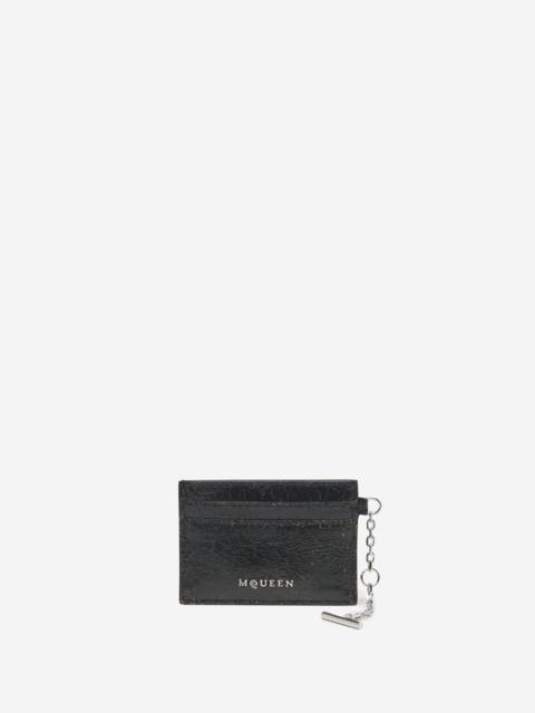 Alexander McQueen LEATHER CHAIN CARD HOLDER