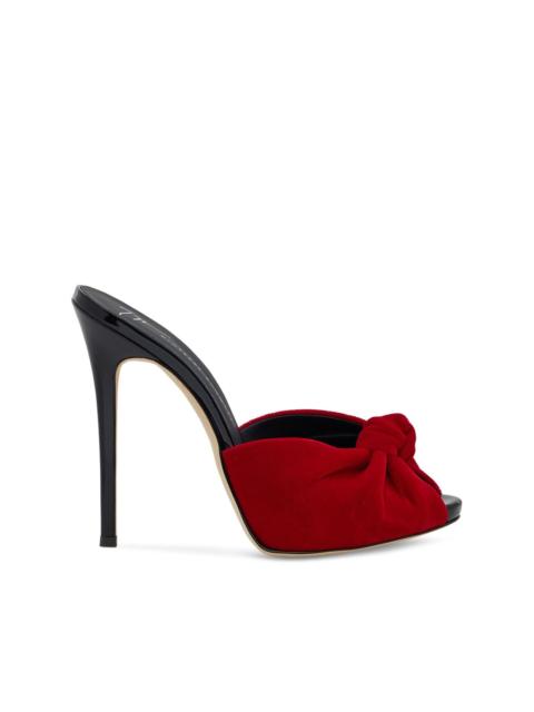 Giuseppe Zanotti Bridget 120mm velvet sandals
