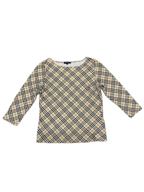 Other Designers Vintage - Offer‼️Vintage Burberry NovaCheck Longsleeve Tee