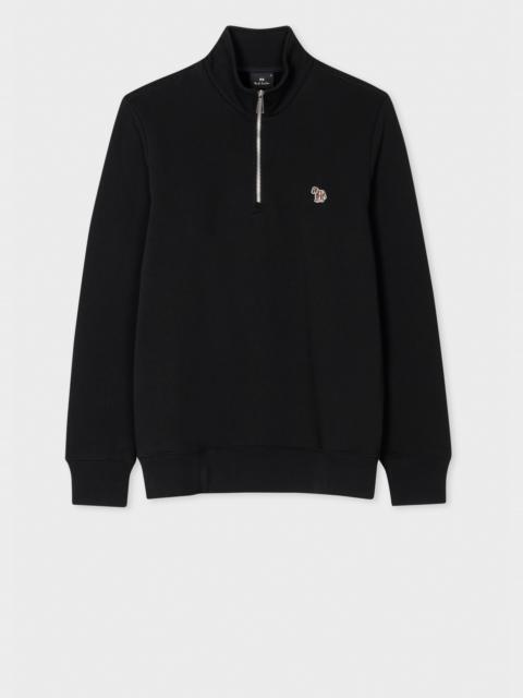 Paul Smith Zebra Logo Zip-Neck Sweatshirt