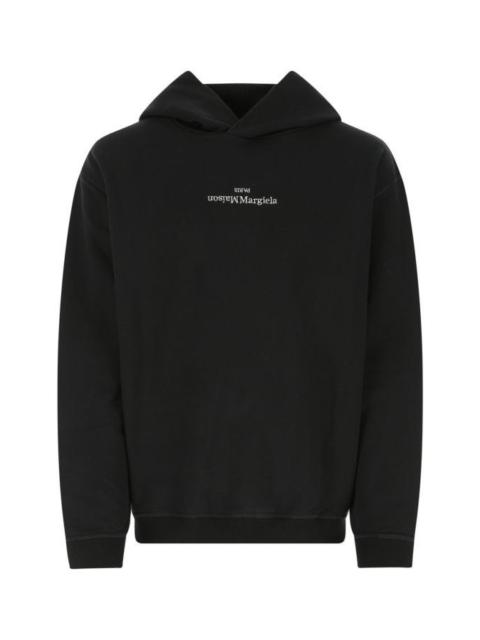 Maison Margiela Black cotton oversize sweatshirt