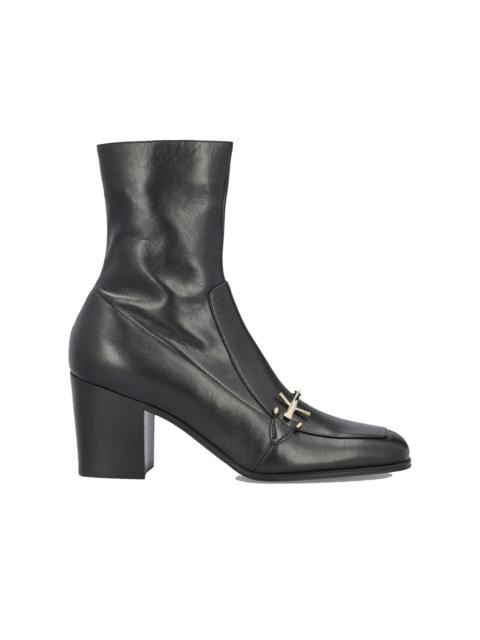 Saint Laurent Elbio 75 Leather Boots