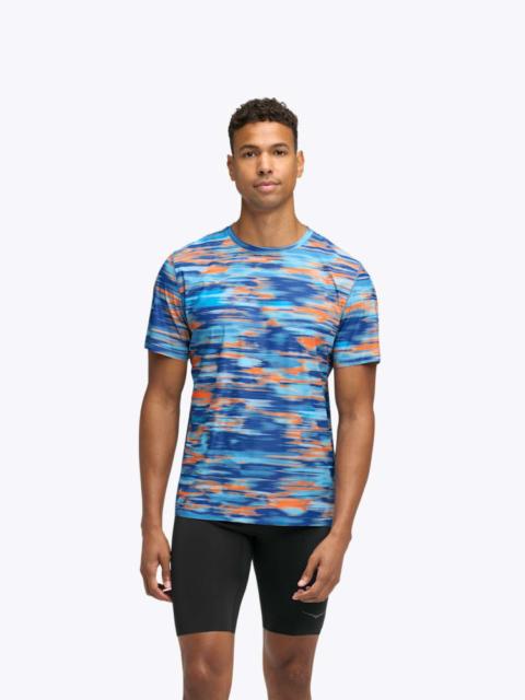 HOKA Men's Airolite Short Sleeve 2.0 Shirt in Blue Blurr