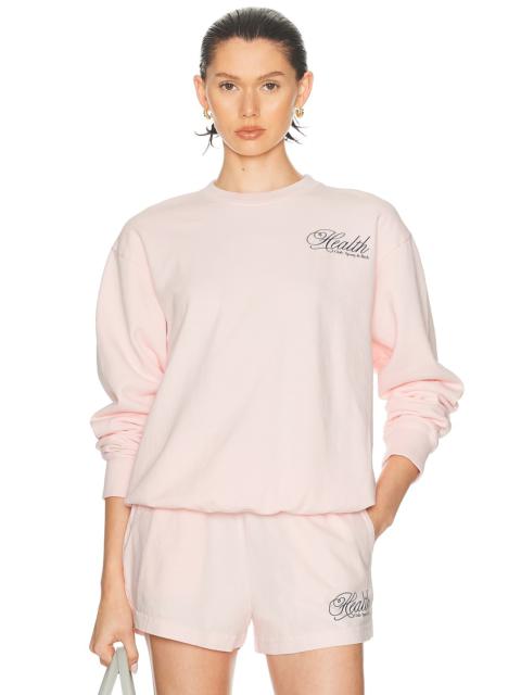 Sporty & Rich Health Script Crewneck Sweatshirt