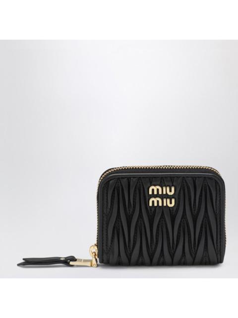 Miu Miu Miu Miu Black Matelassé Nappa Coin Purse Women