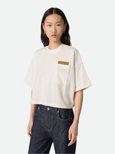 Bottega Veneta Cotton Jersey Cropped T-Shirt