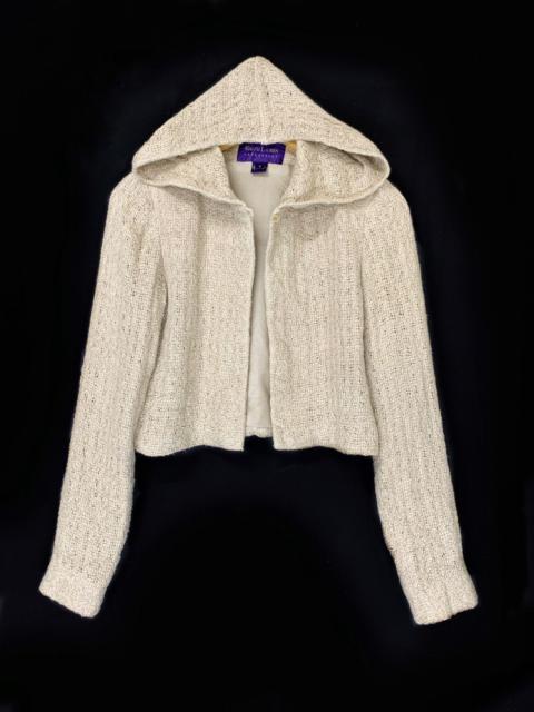 Ralph Lauren RL Ralph Lauren Purple Laber Crop Top Knit Jacket