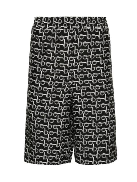 Burberry B ELASTICATED-WAISTBAND SILK SHORTS