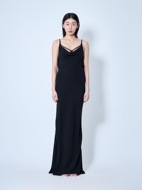 MUGLER Crepe Maxi Dress