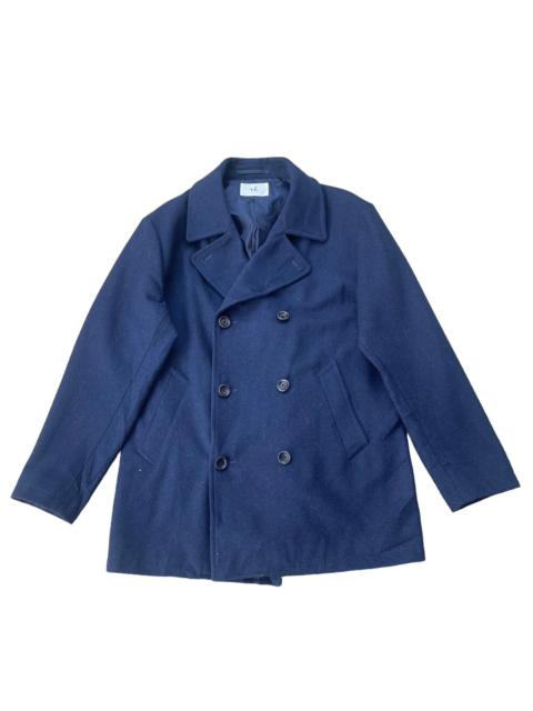 Other Designers Takeo Kikuchi Double Breasted Wool Peacoat Jacket