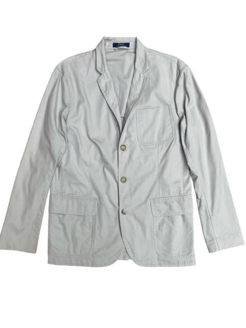 Other Designers POLO Ralph Lauren Light Grey Cotton Blazer Jacket