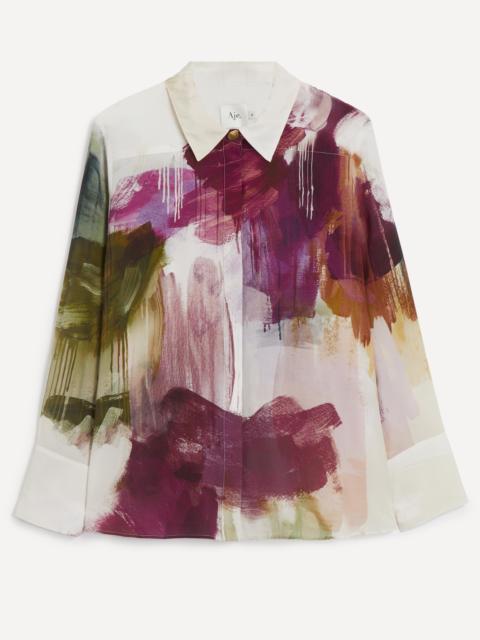 Aje. Atomic Impressionist Silk Shirt