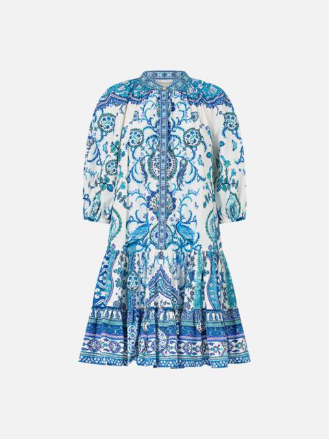 CAMILLA PUFF SLEEVE SHIRT DRESS