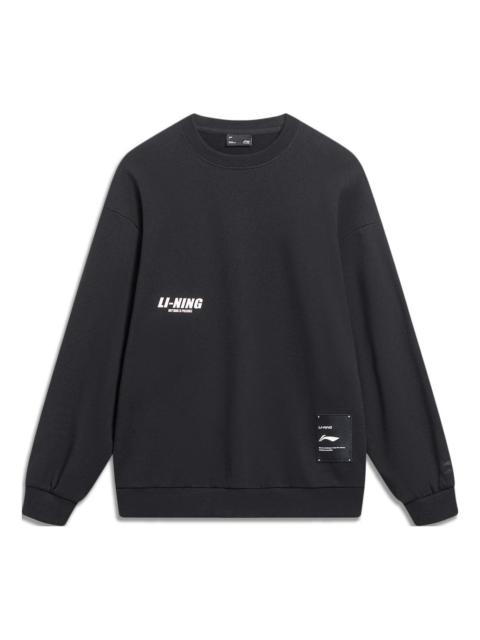 Li-Ning Li-Ning Anything Is Possible Graphic Sweatshirt 'Black' AWDT683-2