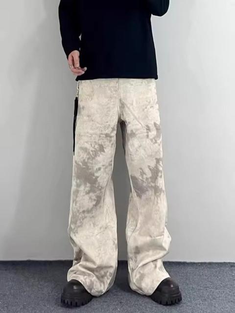 Other Designers Designer - Tie-Dye Washed Trousers - Wide Leg Baggy Grunge