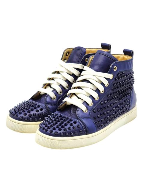 Christian Louboutin Louis Spikes 1130493 Sneakers Navy Blue EU 41 US 8 Preowned