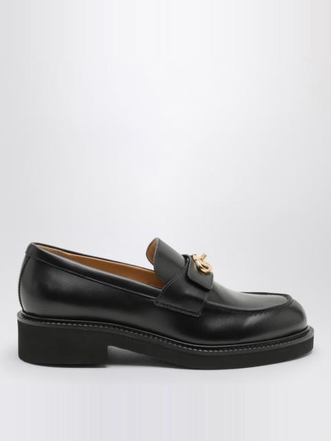 VLogo Locker black calfskin loafer