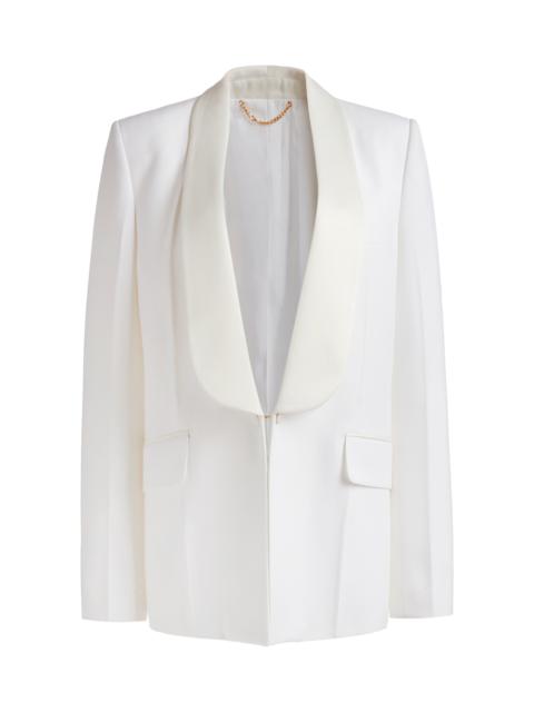 Victoria Beckham Shawl Collar Tuxedo Jacket ivory
