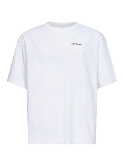 Off-White Off White Men White Jersey Half Arrow Skate T-Shirt<Br/>