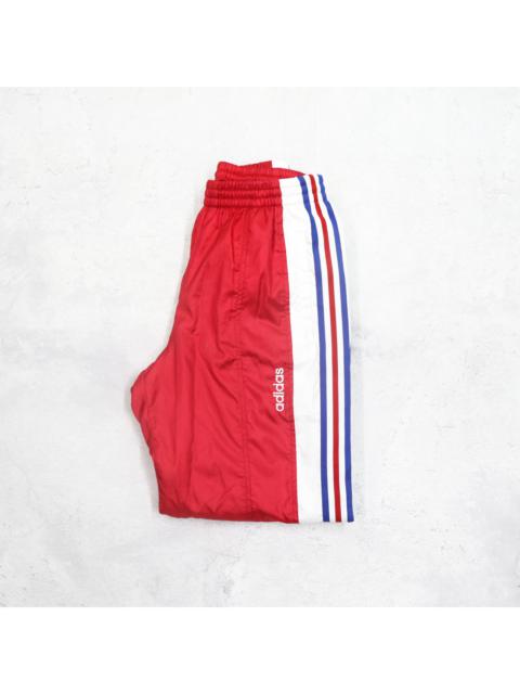 ADIDAS Japan Descente Mini Logo Embroidered Spellout Multi Color Block Sweatpants Jogger Pants