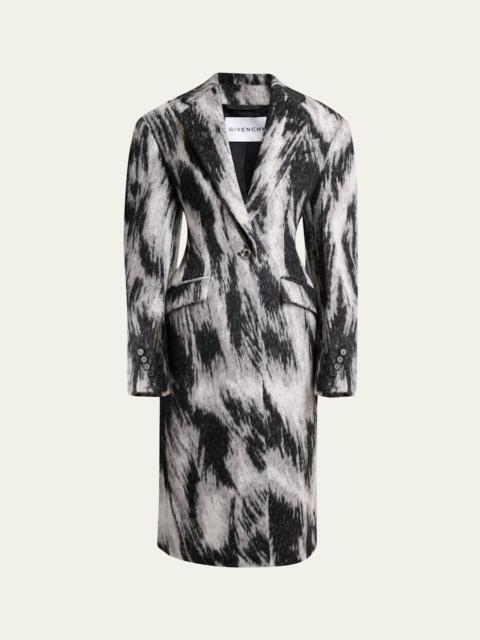 Givenchy Animal Cocoon Coat