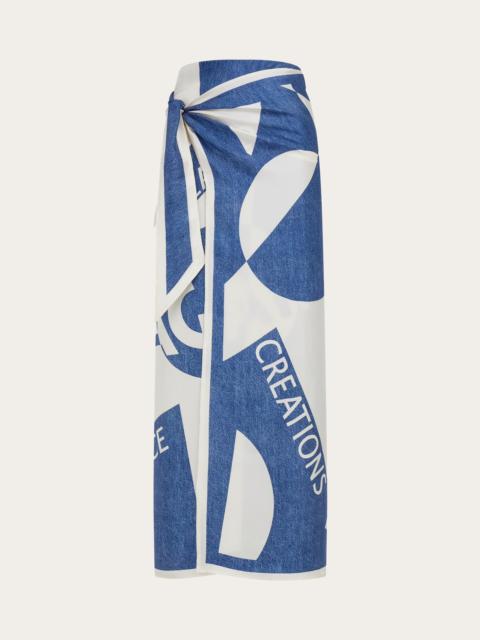 Venna logo sarong skirt
