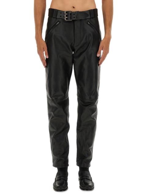 SAINT LAURENT Saint Laurent Men Leather Pants With Belt