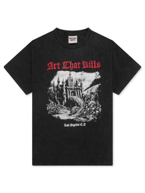 GALLERY DEPT. ATK CASTLE TEE - VINTAGE BLACK
