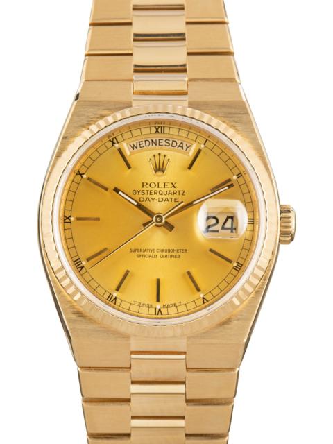ROLEX Used Rolex Day-Date OysterQuartz Ref 19018 Yellow Gold