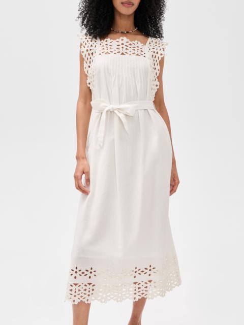 Sea Leila Eyelet Midi Dress
