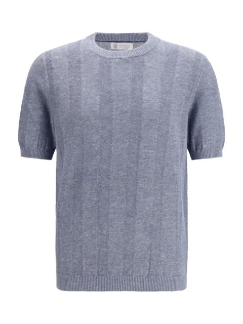 Brunello Cucinelli Short-sleeve Knitted Top