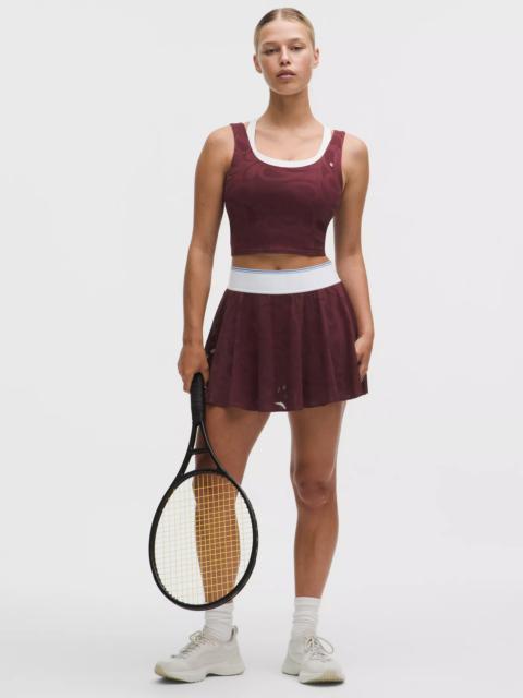 lululemon Paisley-Mesh High-Rise Tennis Skirt