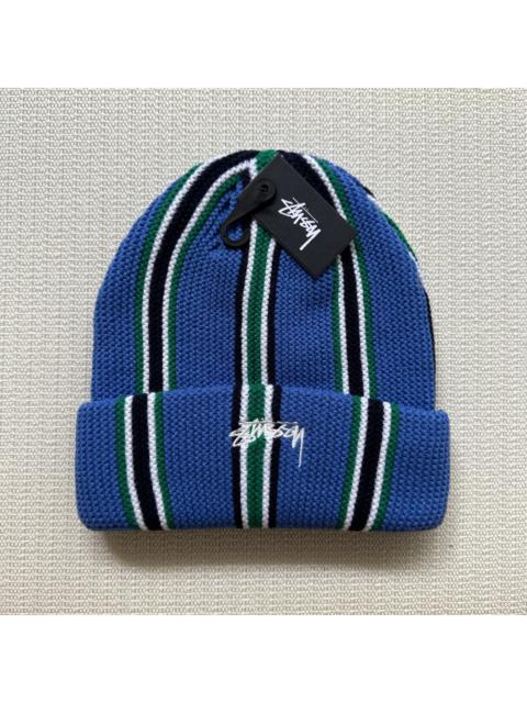 Stüssy Stussy Vertical Stripe Cuff Beanie Hat / Blue