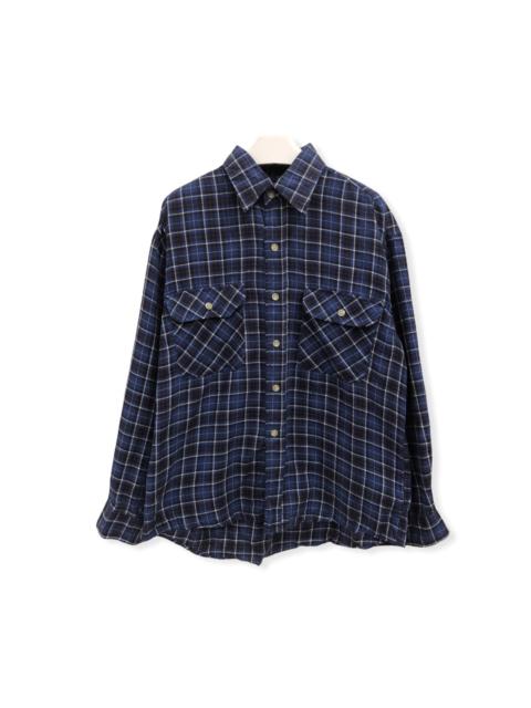 Other Designers Vintage - Vintage Break Off Plaid Tartan Flannel Shirt 👕