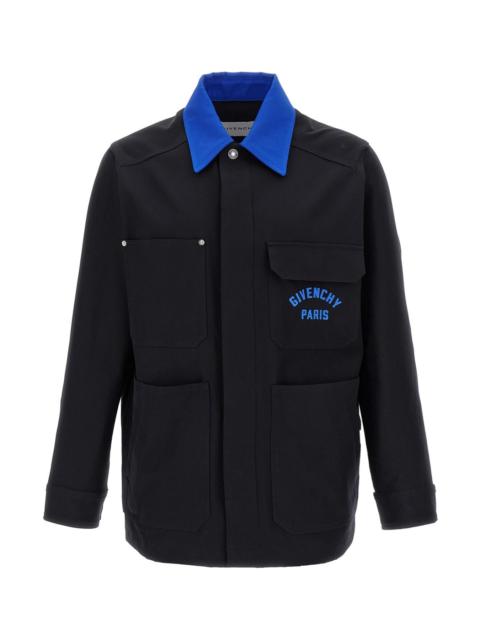 Givenchy Givenchy Men Logo Embroidery Overshirt