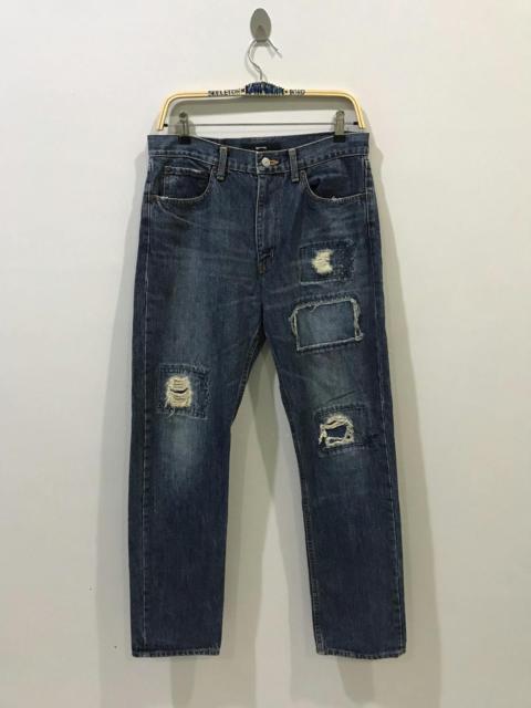 BEAMS Japan Patchwork Distressed Denim