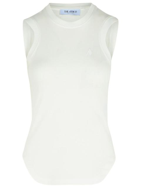 The Attico White Cotton Tank Top Women