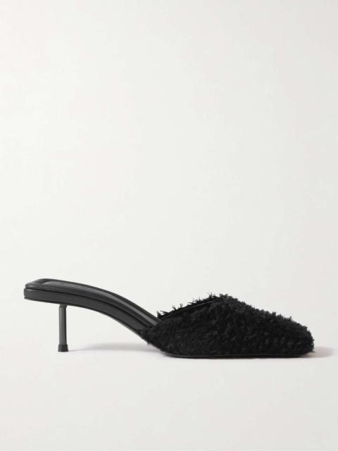 Fleece mules Black
