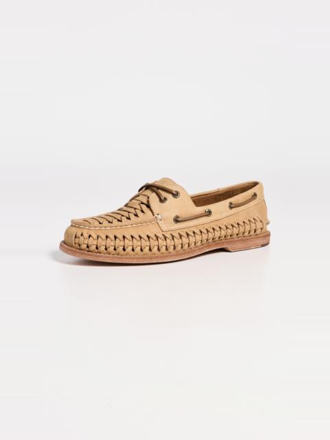 SPERRY Gold Cup Woven Leather Boat Shoes