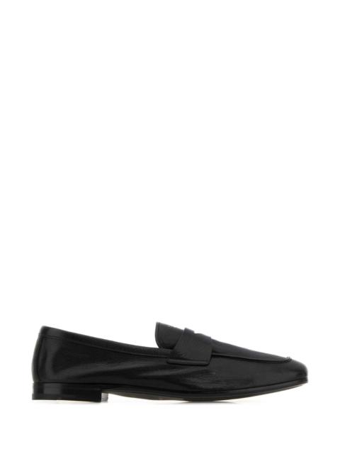 Prada Prada Men Black Leather Loafers