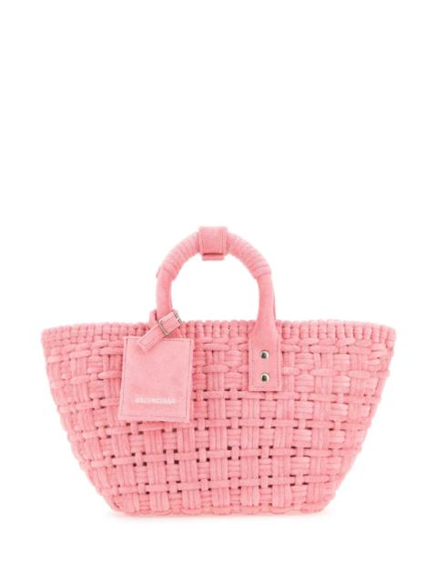 BALENCIAGA Balenciaga Women Pink Terry Fabric Bistro Xs Handbag