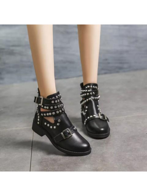 Leather - Stylish Women Boots Studded